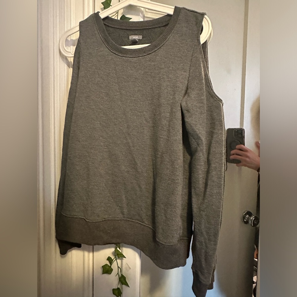 Aerie shoulder-less sweatshirt